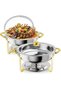 keke Stainless Steel Buffet Chafing Dish Food Warmer and Heater 6.0L - 3