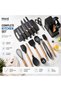 Titora 19 Piece Silicone Cooking Utensils Set, Heat Resistant Kitchen Utensils with 6 Stainless - 2