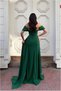 Flexible Dress Tail Evening Gown Strapless Crepe Fabric · Color: Emerald · Size: m Bsk2026 - 4