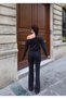 Women's Top and Bottom Set Modal Fabric Off-Shoulder Blouse and Wide-Leg Pants Two-Piece Set - 3