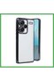 حافظة متوافقة مع هاتف Redmi Note 13 Pro Plus مصنوعة من السيليكون مع عدسة - أسود BEZOSS