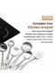 BERAM Kitchen Utensils Set with Stand, S-Shaped 304 Stainless Steel, Spatula, Skimmer, Soup Ladle - 2