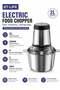 ET-LIFE Electric Food Chopper | 2L 304 Stainless Steel Bowl | 300W Meat Grinder and Food Processor