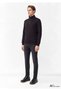 Men's Black Half Zip Sweatshirt Black Sweatshirt - 4