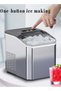 JoyousSto Stainless steel Bullet Ice Cube Maker 12kg/24 Hrs Ice Making Capacity with 9pcs Ice in 8