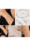 Women's Silver Color Stone Dorika Model Elegant Chain Bracelet – Adjustable Bracelet with Oval Zircon Stone - 2