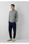 Men's Black Knitted Pants Night Navy Blue Sweatpants