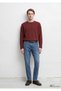 Men's Burgundy Crew Neck Sweatshirt Andorra Sweatshirt - 2