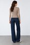 Women's Polo Collar Ribbed Buttoned Knitwear Cardigan - 5