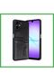 Samsung Galaxy A07 4g Compatible Leather Case with Sara Business Card Holder - Black Bezoss