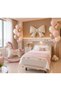 Baby Girl Pink Beige Gold Hospital Room Decoration Set Horse Bow Foil Balloon 30 Balloons and 7 Stands