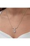 Silver Baguette Stone Choker Model Women's Necklace - 2