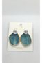 Serena Drop Shaped Stone Earrings (Turquoise Blue) - 2