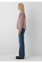 Women's Purple Woven Shirt Prune Check Shirt - 4
