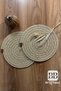 Set of 2 Handmade Wicker Jute Plates, Bohemian Luxury Quality Plate, American Service Plate Set Diameter 33 Cm.