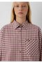 Women's Purple Woven Shirt Prune Check Shirt - 6
