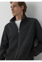 Men's Gray Full Zip Sweatshirt Dark Gray Melan Sweatshirt