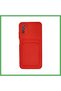 Pocophone M3 Case Kelvin Silicone with Business Card Holder - Red Bezoss