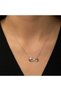 Silver Butterfly Infinity Necklace - 3