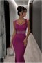 Stone Embellished Evening Dress with Collar Detail and Straps · Color: Emerald · Size: M BX - 2