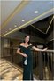 Boat Neck Evening Gown · Color: Purple · Size: L BX - 5