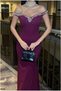 Strapless Evening Gown with a Collar and Fishtail Skirt · Color: Light Purple · Size: S BX - 4