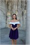 V-Neck Mini Evening Dress with Collar Detail and Pleats · Color: Emerald · Size: L BX - 2