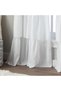 Flounced Ruffle Rod Pocket one Curtain Panel, 63 in, White - 4