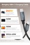 كابل كيبل كرييشن بطول 6 أقدام، 240 واط، 5 أمبير، من USB C إلى USB C، للشحن السريع ونقل البيانات - 2