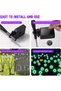 Halloween Decorations Outdoor Solar Scary Eyeball Lights, 2Pack 16LEDs Green Eyeball Swaying Firefly Light, Waterproof Halloween Path Lights for Garden/Yard/Patio/Party Decor - 6