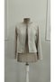Women's Zippered Round Neck Suede Jacket - 2