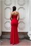 Strapless Slit Dress with Beaded Embellishments · Color: Emerald · Size: XL BX - 2
