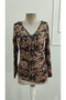 Women's Drawstring V-Neck Lace-Up Asymmetrical Cut Single Jersey Fabric Blouse - 5