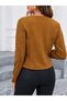 Women's Zippered Round Neck Suede Jacket
