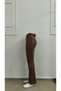 Women's High-Waisted Wide-Leg Leather Trousers - 5