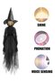 Holiday Decorations Outdoor, Life-Size Screaming Lights Up Witches with Stakes, Holding Hands Witches Outdoor for Outside Home Garden Lawn Yard Party - 3