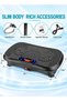 Vibration Plate Exercise Machine, 120 Speeds, 5 Programs, Bluetooth, Resistance Bands, 330lb Load - 6