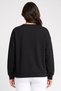 Women Relax Fit Long Sleeve Outdoor Sweatshirt, Black - 4