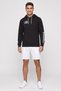 Men Sportswear Fit Long Sleeve Outdoor Hoodie, Black - 2