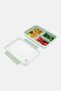 Rectangle Lunch Box With 3 Removable Compartments, Light Olive - 2