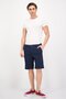 Men Regular Fit Plain Chino Shorts, Navy - 3