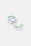 Kids Girl Beach Velcro Closure Sandals, Multicolor