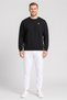 Men Sportswear Fit Long Sleeve Outdoor Sweatshirt, Black - 2
