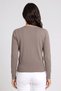 Women V Neck Long Sleeve Knitted Cardigans, Brown - 4