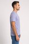 Men Crew Neck Short Sleeve Brand Logo T-Shirt, Slate Blue - 3