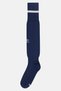 Men 1 Pair Brand Logo Football Socks, Navy Blue - 3