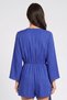 Jeans Women Long Sleeve Plain Playsuit, Blue - 4