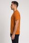 Men Sportswear Fit Short Sleeve Outdoor T-Shirt, Rust Brown - 3