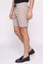 Men Solid 9 Inseam Chino Shorts, Beige - 3