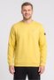Men Slim Fit Long Sleeve Outdoor Sweatshirt, Mustard